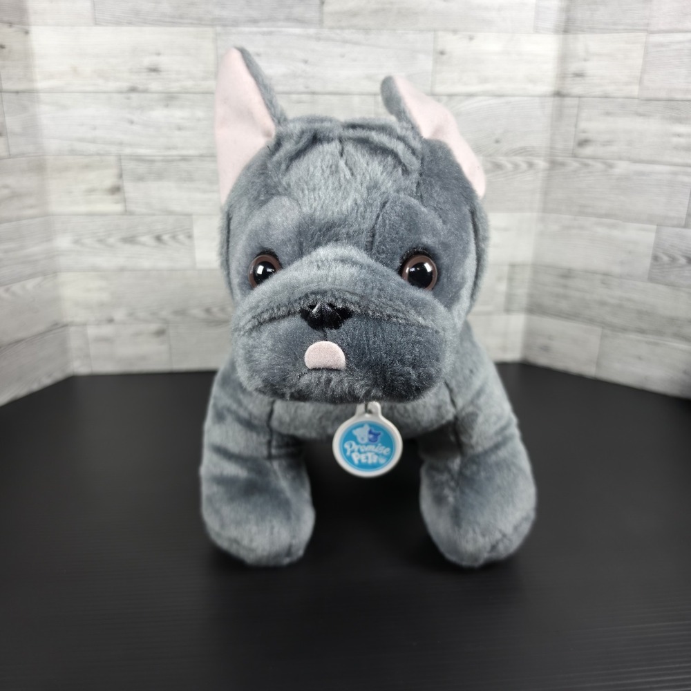Build A Bear Promise Pets Gray Frenchie French Bulldog Plush Stuffed Animal